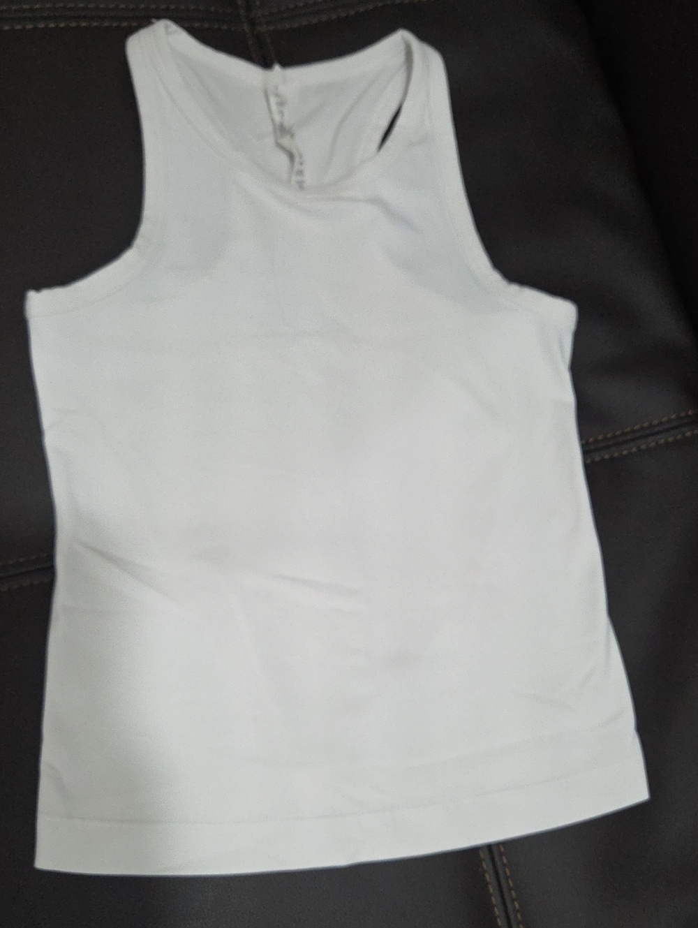 lululemon Athletica White Racerback Tank Size 4 - Picture 4 of 6